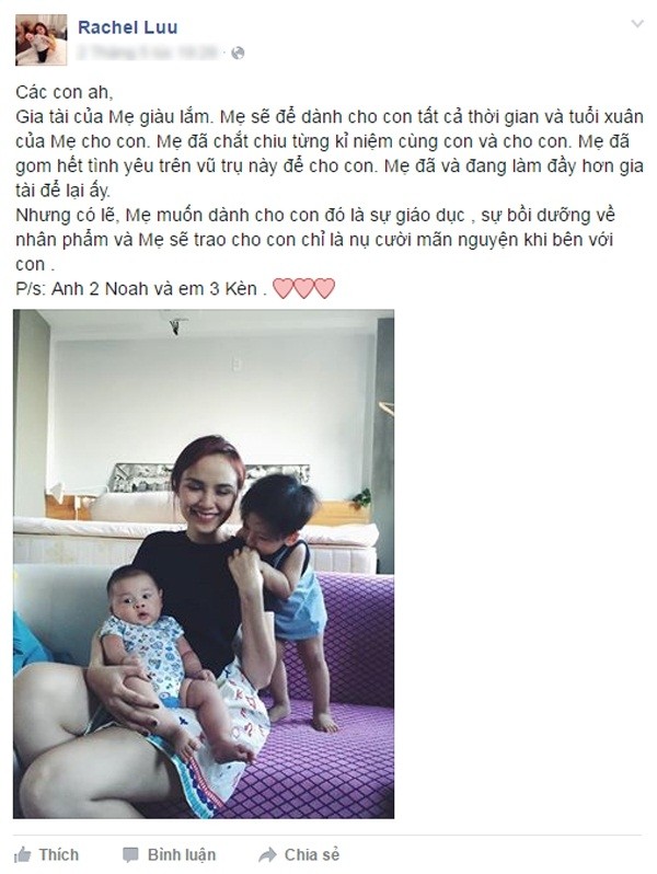 Hoa hau Diem Huong giai dap nghi van sinh con thu hai